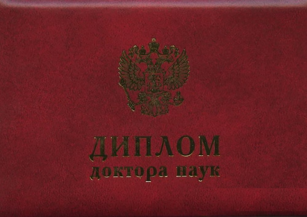 Диплом доктора наук 2001-2012 года