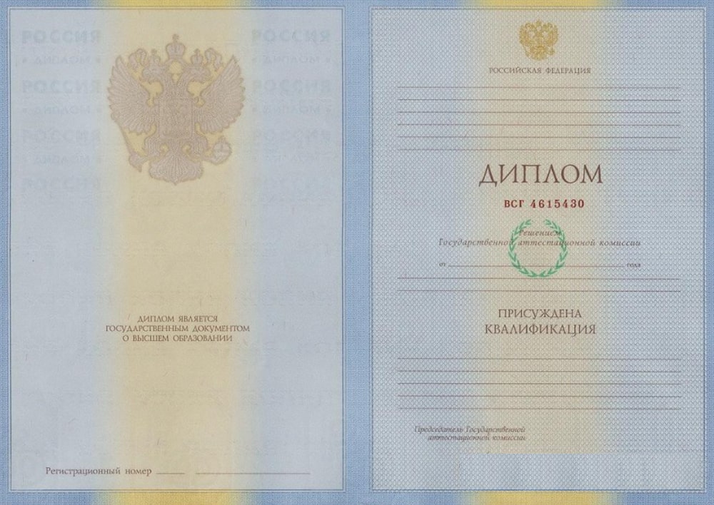Диплом магистра 2004-2009 года